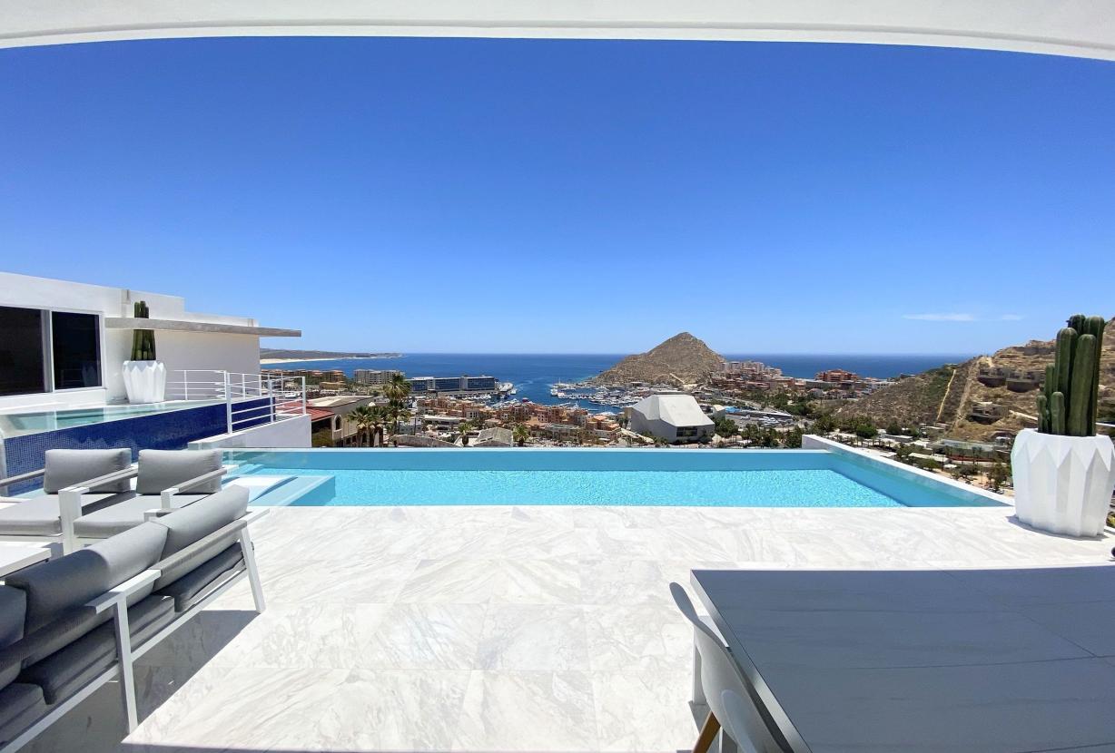 Cab030 - Villa de 9 cuartos con vista al mar en Los Cabos