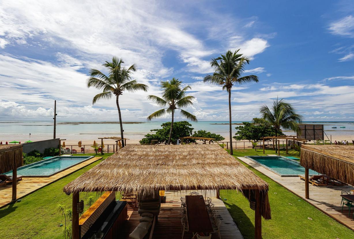 Ala002 - Três casas pé na areia em Passo do Camaragibe