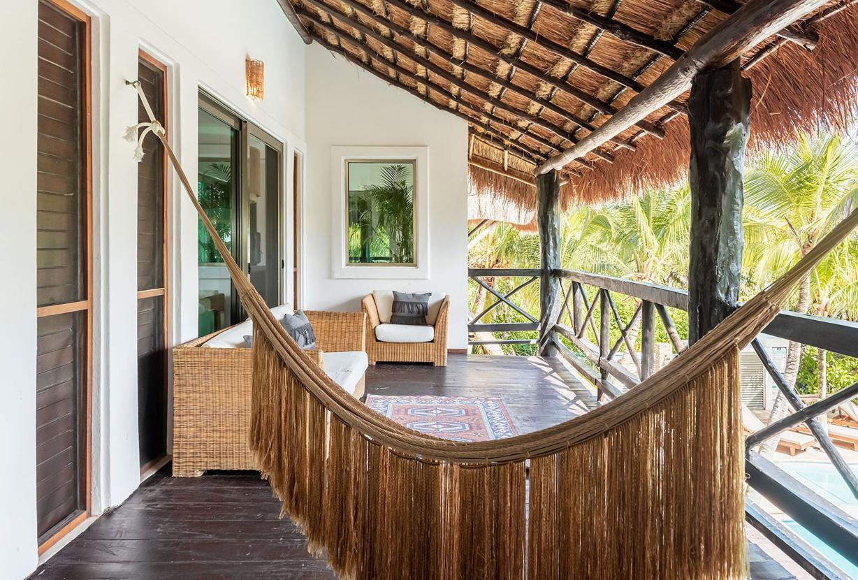 Tul051 - Villa pé na areia exclusiva em Tulum