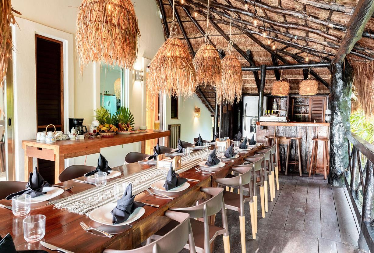 Tul051 - Villa pé na areia exclusiva em Tulum