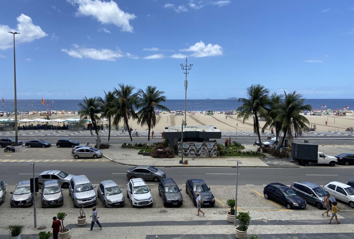Rio117 - Charmoso apartamento com vista da praia no Leme