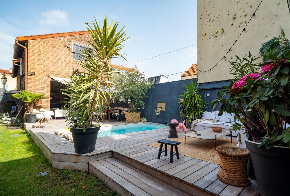 Idf060 - Dos impresionantes casas de arquitectos con jardín y piscina en Colombes.