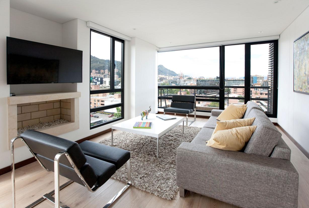 Bog035 - Espaçoso apartamento de 2 quartos em Bogotá