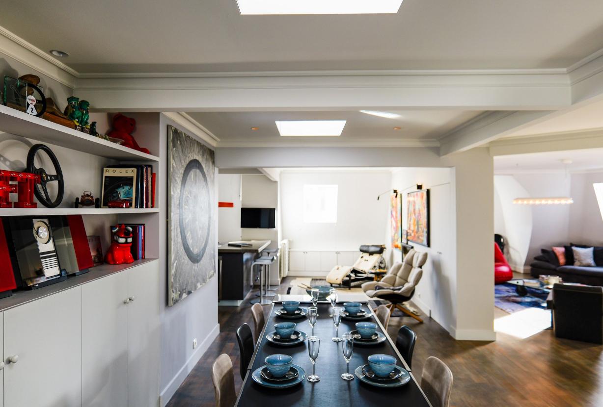 Par189 - Penthouse de 3 chambres à Muette
