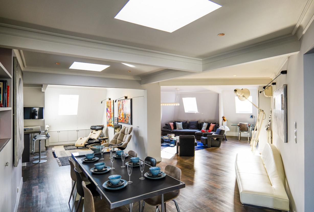 Par189 - Penthouse de 3 chambres à Muette