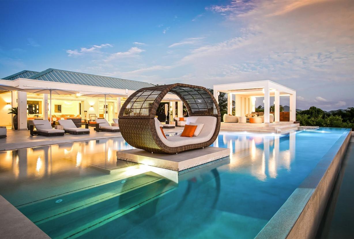 Sxm007 – Stylish sea-view villa with pool in Terres Basses