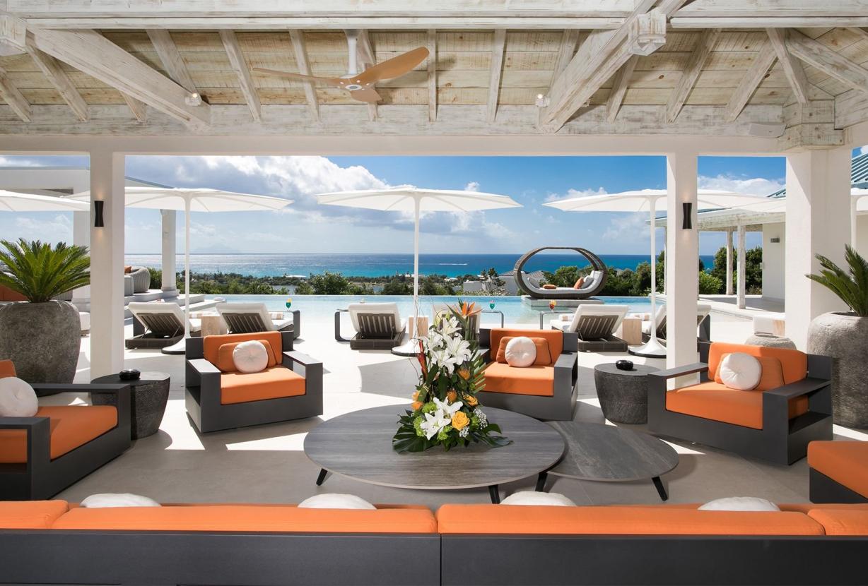 Sxm007 – Stylish sea-view villa with pool in Terres Basses