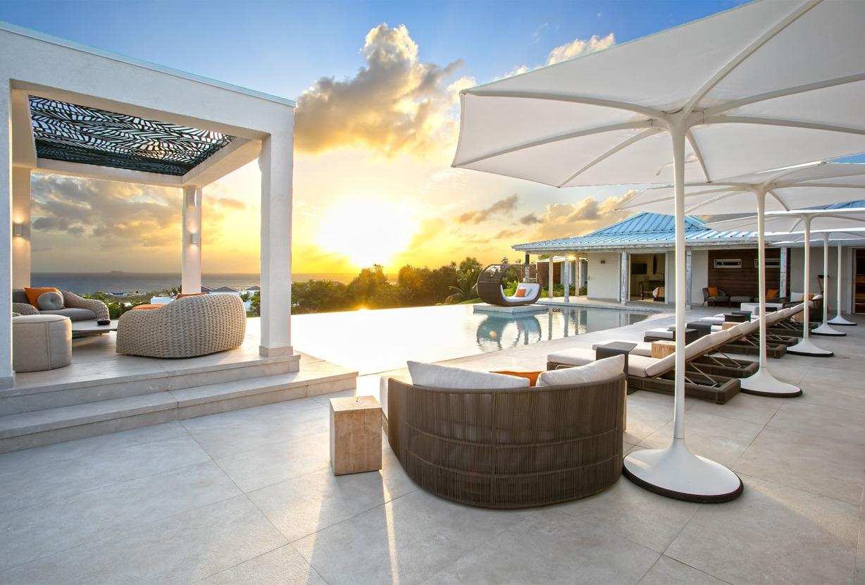 Sxm007 – Stylish sea-view villa with pool in Terres Basses