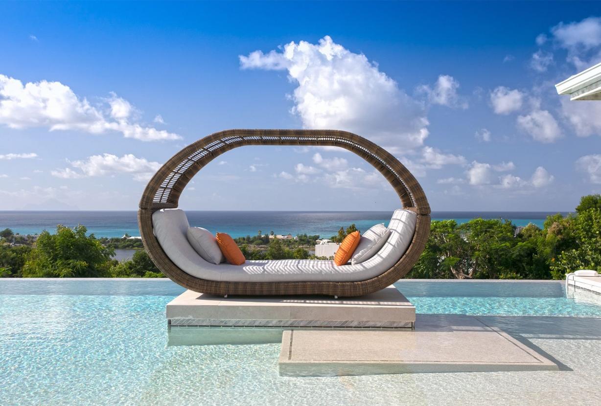 Sxm007 – Stylish sea-view villa with pool in Terres Basses