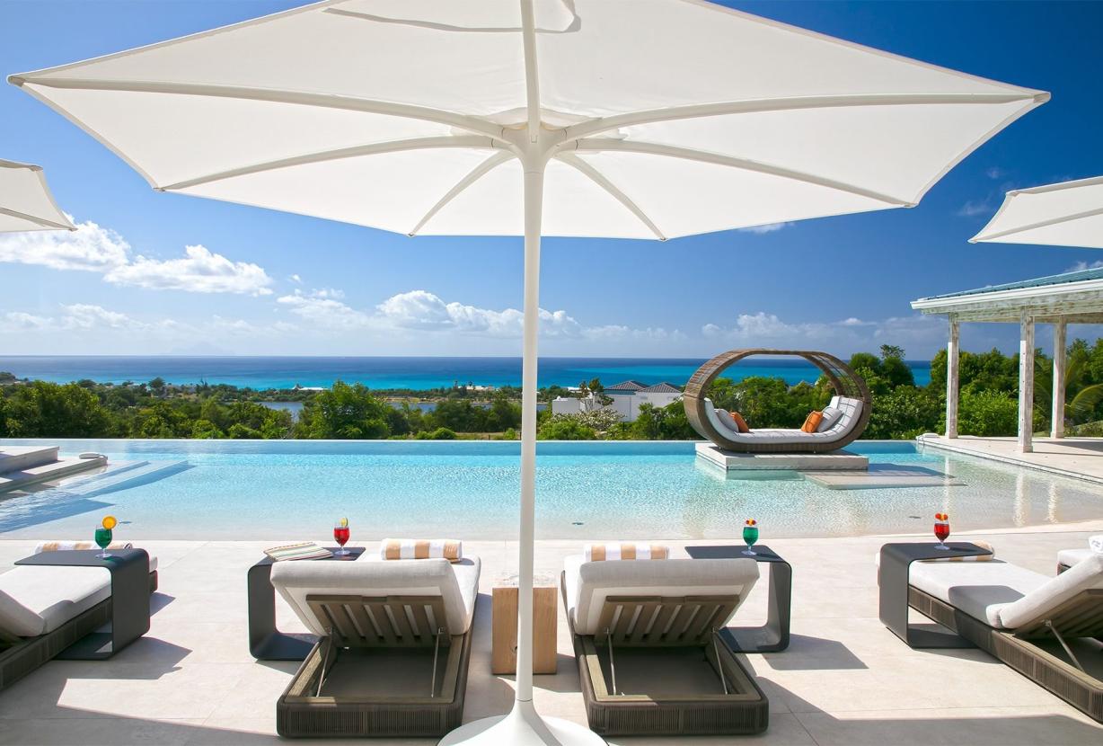 Sxm007 – Stylish sea-view villa with pool in Terres Basses