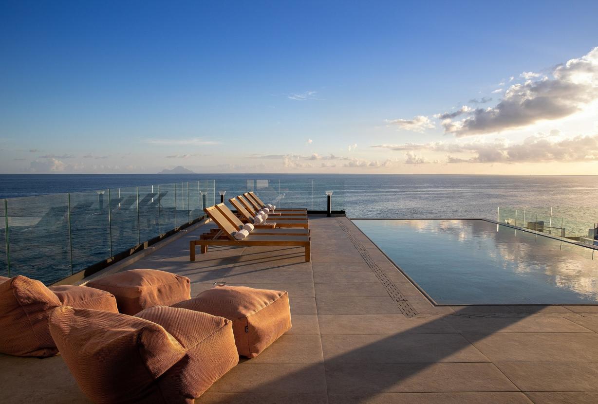 Sxm013 – Casa com vista para o mar e piscina em Indigo Bay