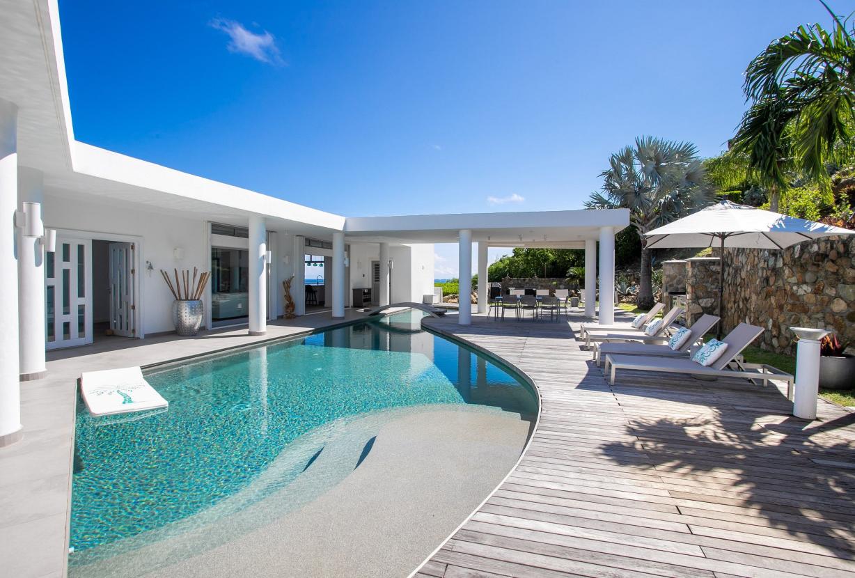 Sxm014 – Villa avec vue panoramique et piscine à Oyster Pond