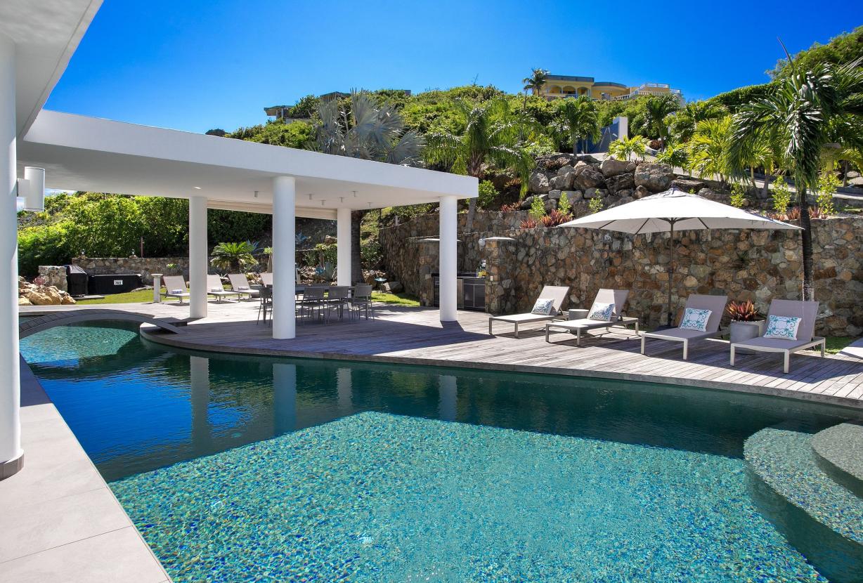 Sxm014 – Villa avec vue panoramique et piscine à Oyster Pond