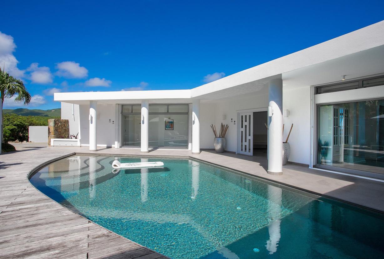 Sxm014 – Villa avec vue panoramique et piscine à Oyster Pond