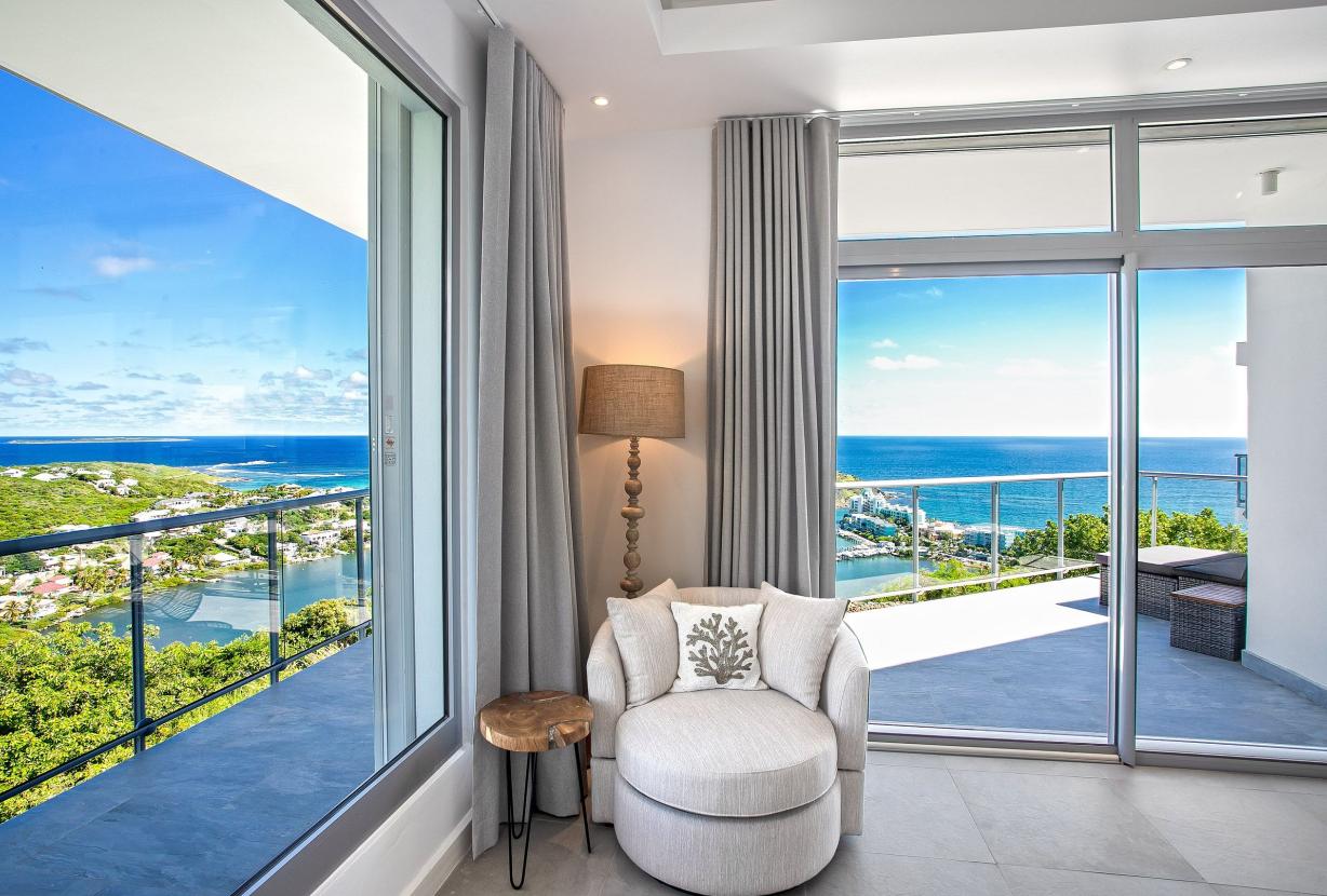 Sxm014 – Villa avec vue panoramique et piscine à Oyster Pond