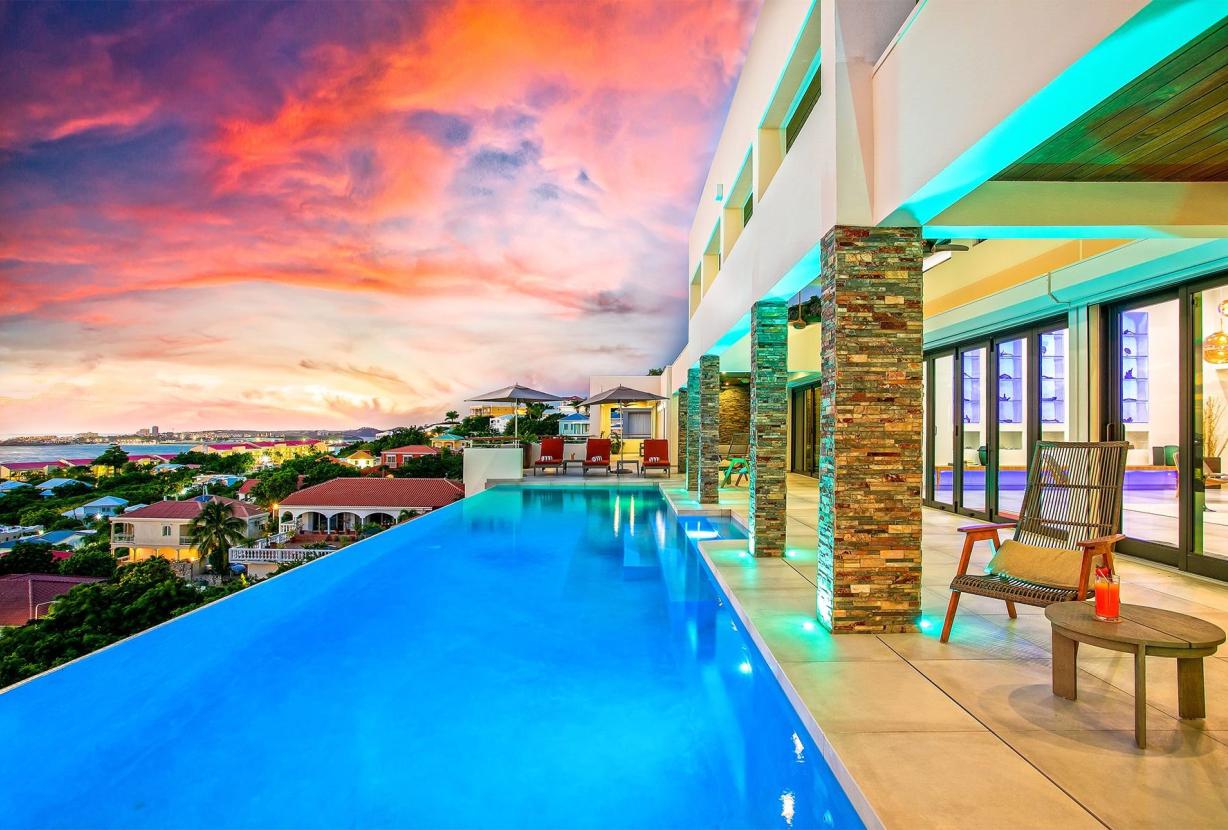 Sxm027 – Villa de luxe avec vue mer à Pelican Key