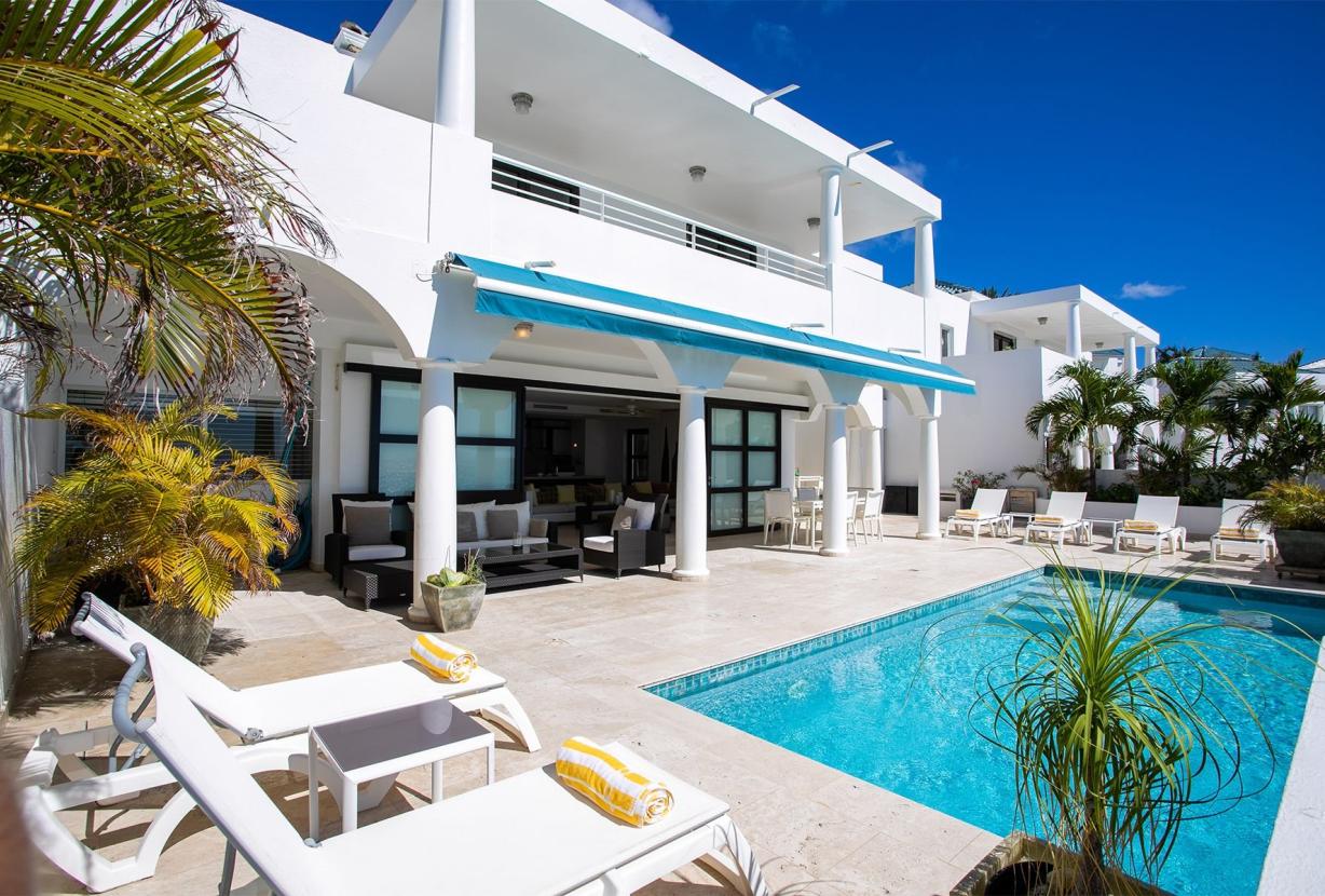 Sxm057 – Villa elegante con piscina en Cupecoy Beach