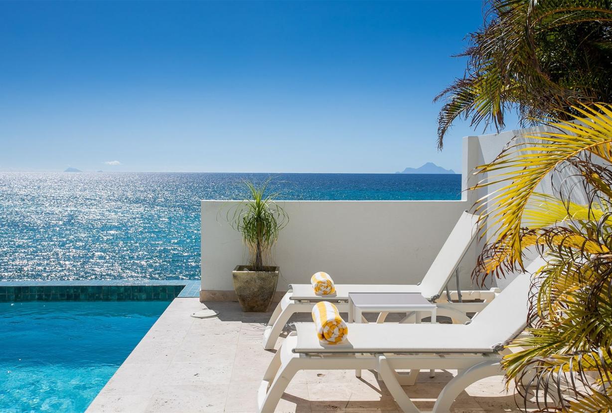 Sxm057 – Villa elegante con piscina en Cupecoy Beach