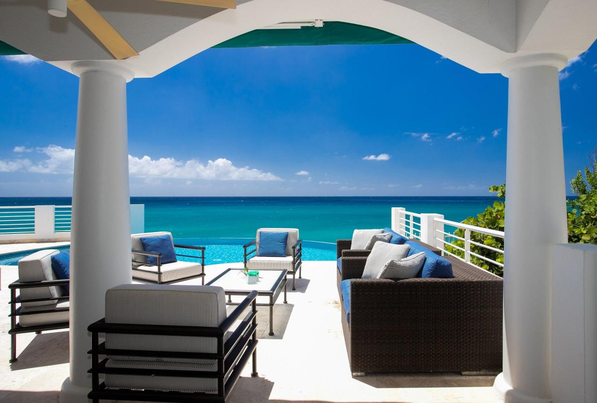 Sxm059 – Casa con vista al mar y piscina en Cupecoy