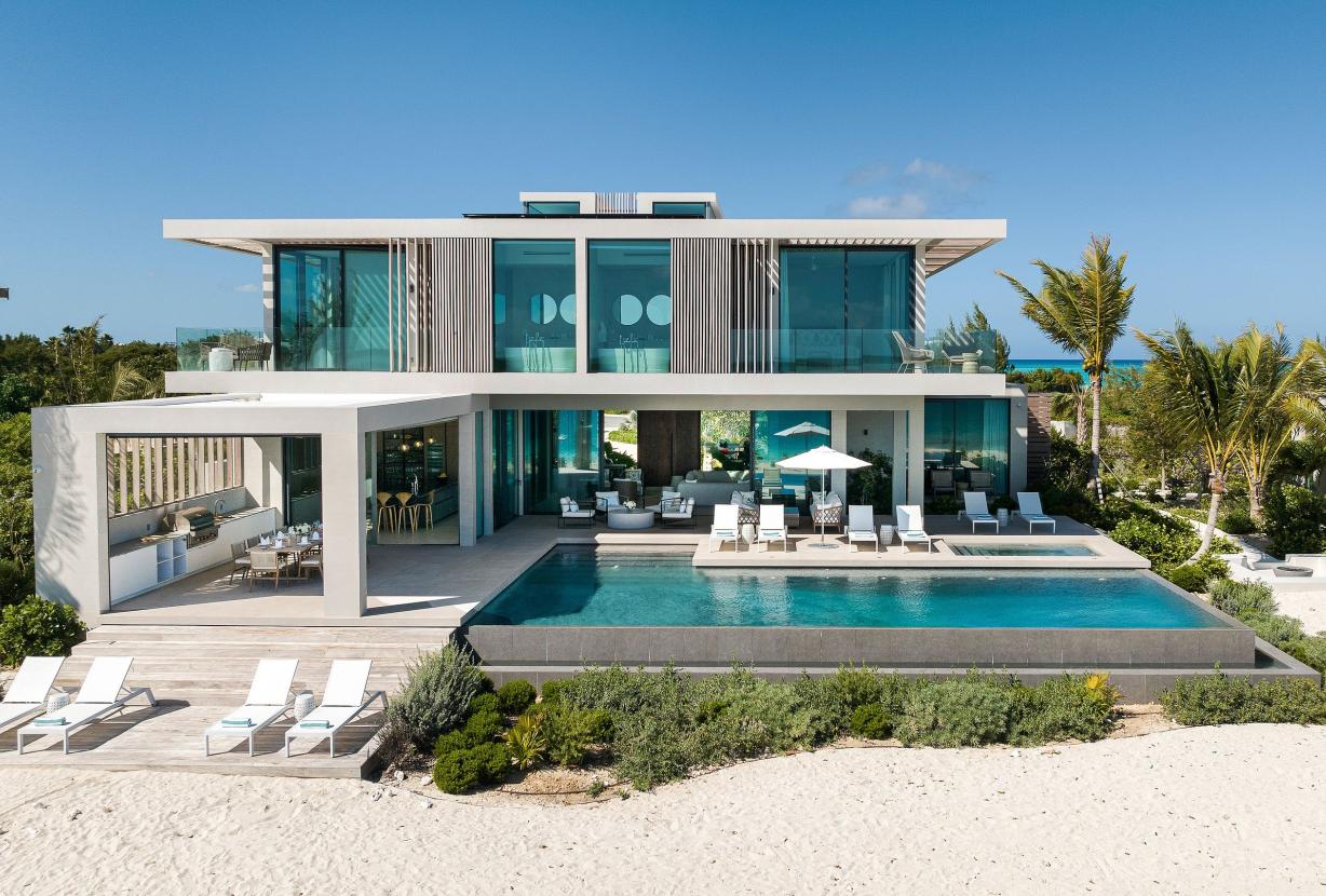 Tci002 – Élégante villa en bord de mer à Grace Bay