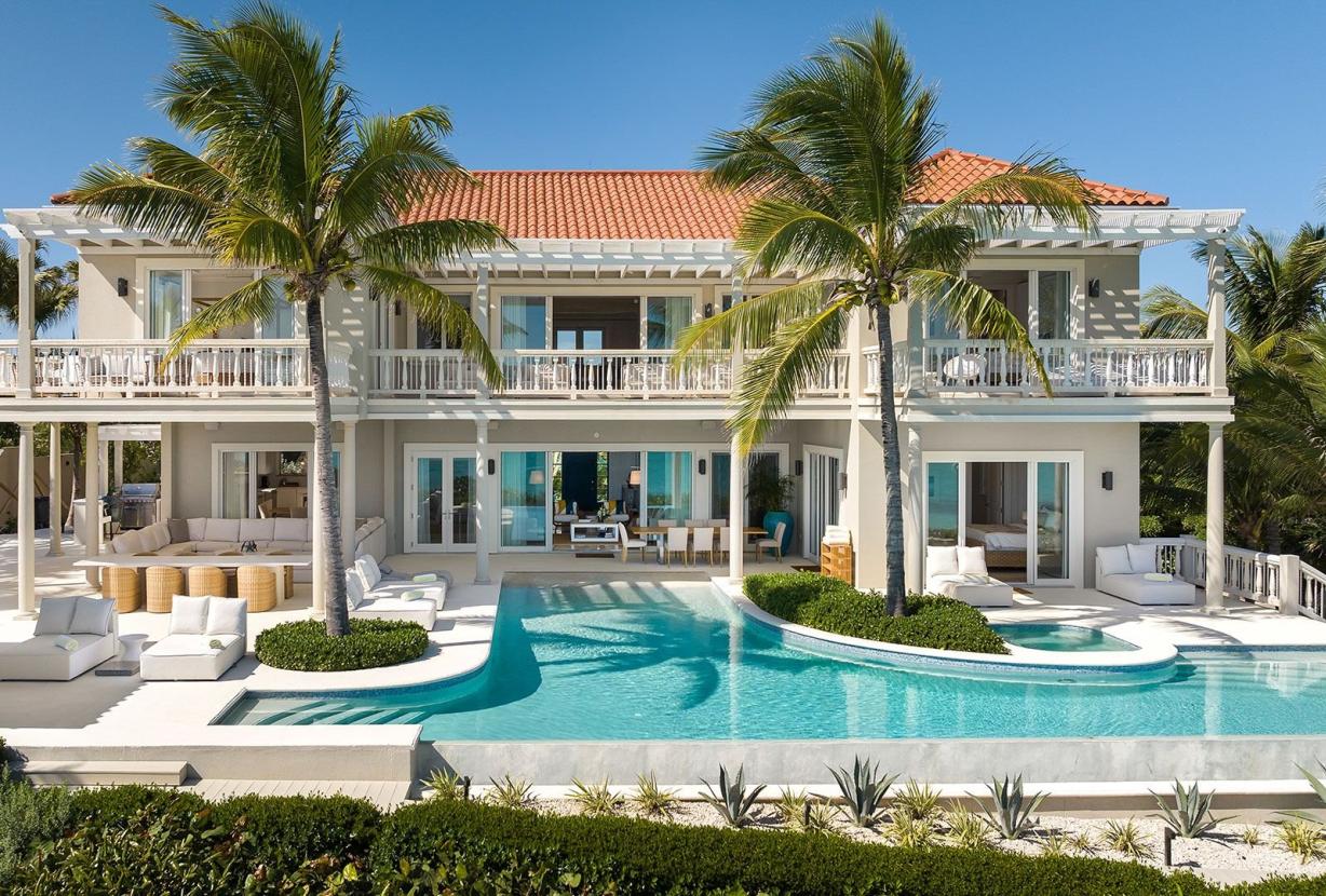 Tci012 – Villa com vista para o mar e piscina em Long Bay