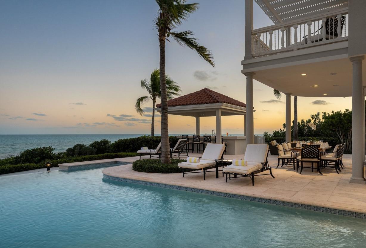Tci012 – Villa com vista para o mar e piscina em Long Bay