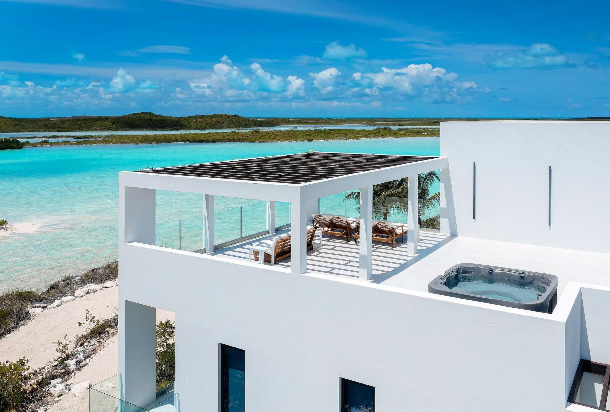 Tci017 – Villa encantadora à beira-mar em Chalk Sound