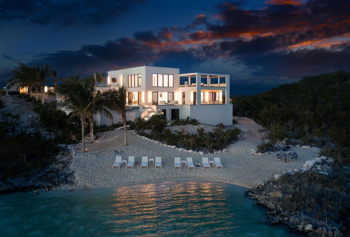 Tci017 – Villa encantadora à beira-mar em Chalk Sound