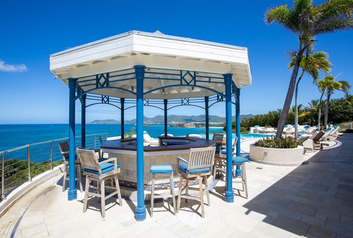 Sxm001 - Cliffside oceanview villa in Terres Basses