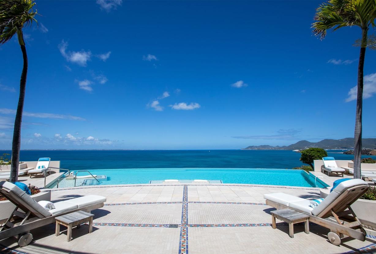 Sxm001 - Cliffside oceanview villa in Terres Basses