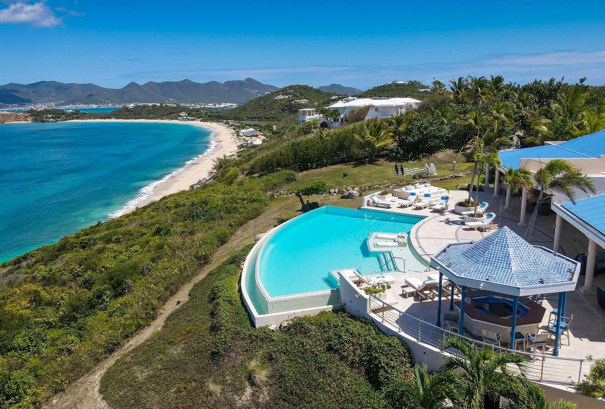 Sxm001 - Cliffside oceanview villa in Terres Basses