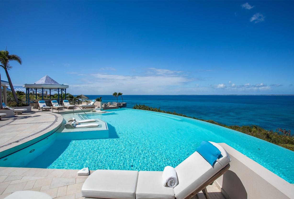 Sxm001 - Cliffside oceanview villa in Terres Basses