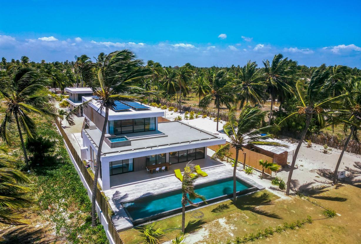 Cea075 - Casa pé na areia em Ilha de Guajiru, Ceará