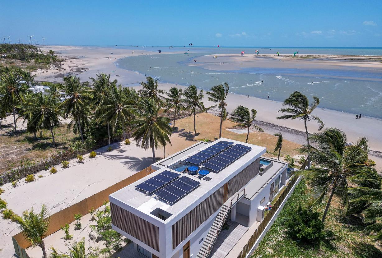 Cea075 - Casa pé na areia em Ilha de Guajiru, Ceará