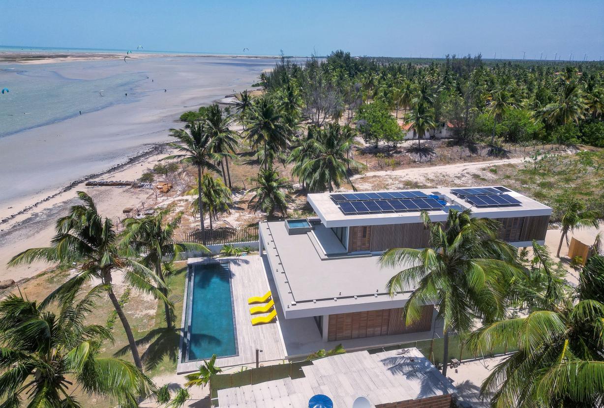 Cea075 - Casa pé na areia em Ilha de Guajiru, Ceará
