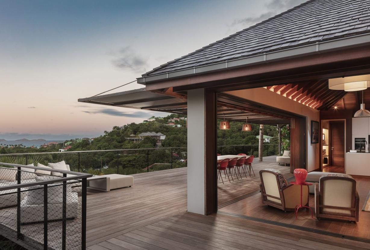 Stb004 – Villa contemporaine avec vue sur la mer à St. Jean