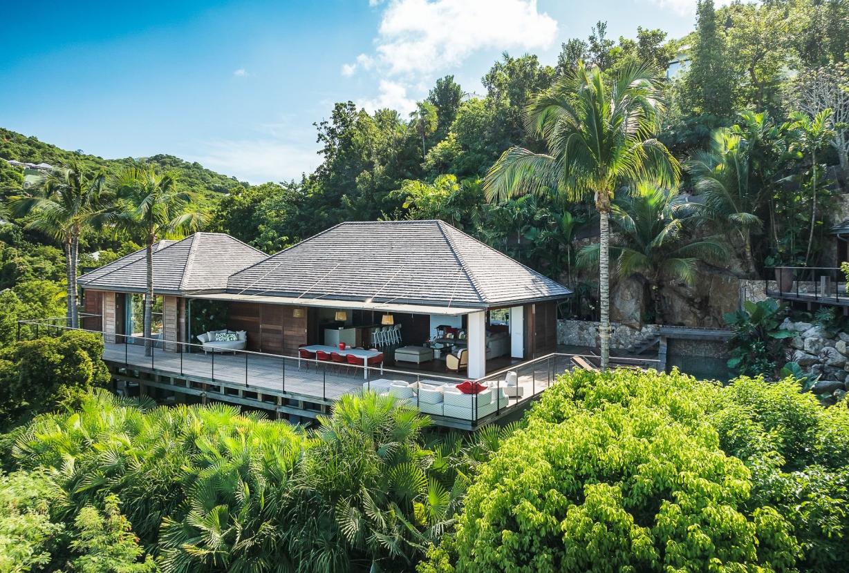 Stb004 – Villa contemporaine avec vue sur la mer à St. Jean