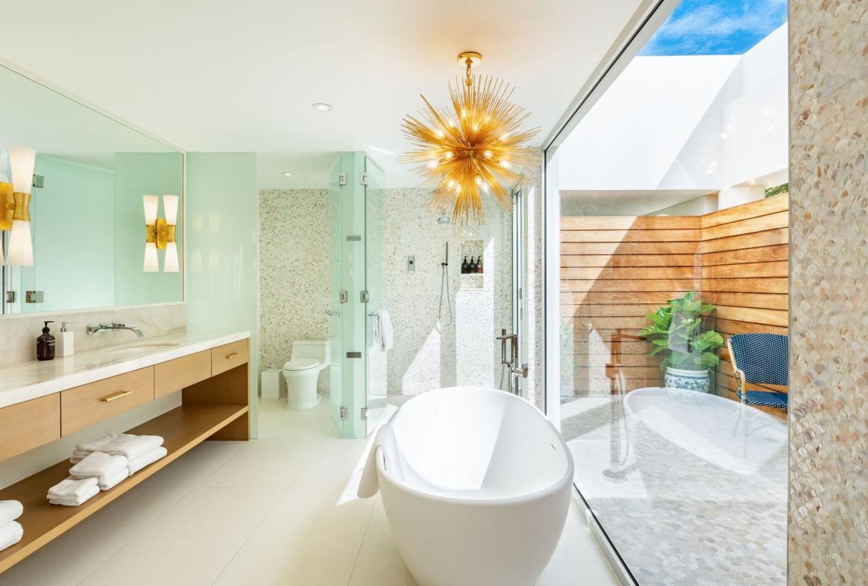 Tci003 – Moderna villa frente al mar en Grace Bay