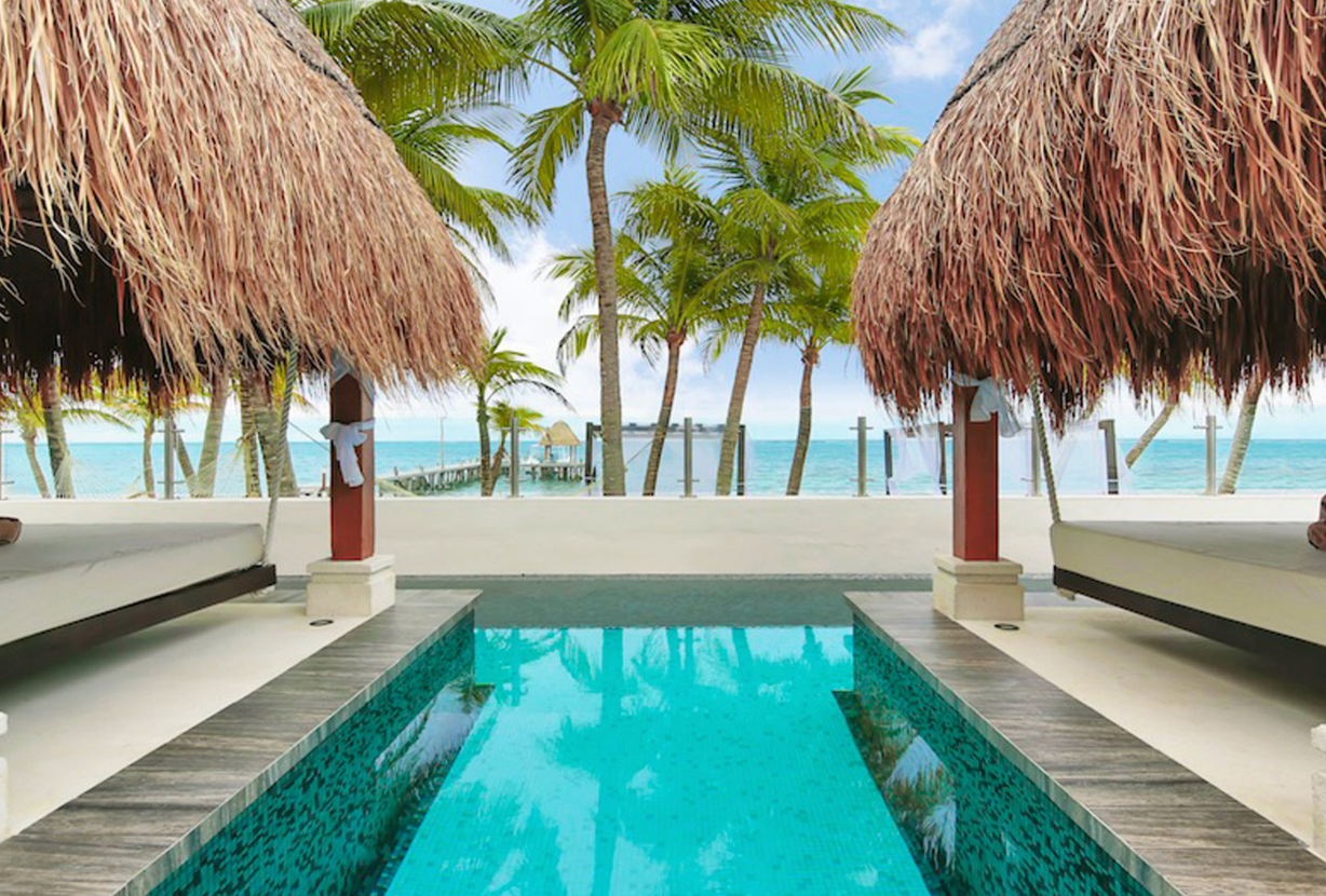 Pmo005 - Villa à beira-mar com piscina em Puerto Morelos