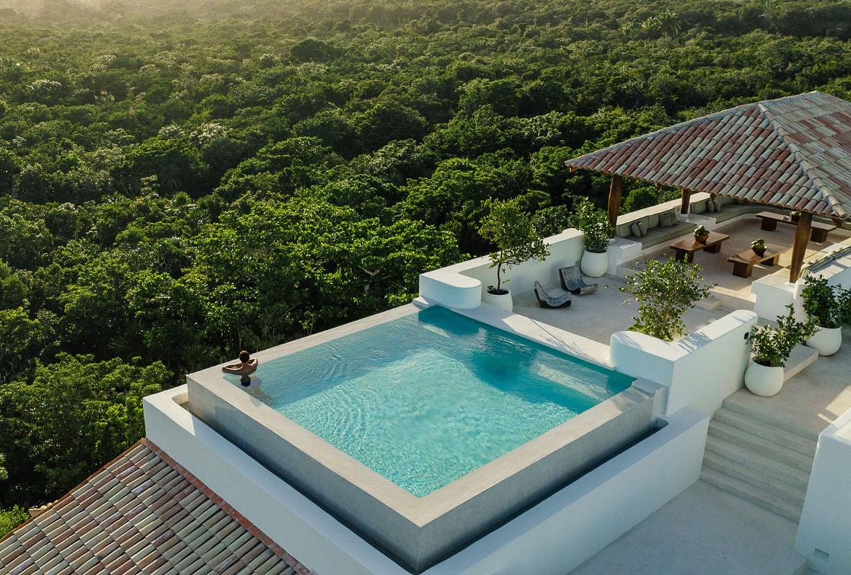 Xpu002 - Villa privée en bord de mer avec terrasses à Xpu-Ha