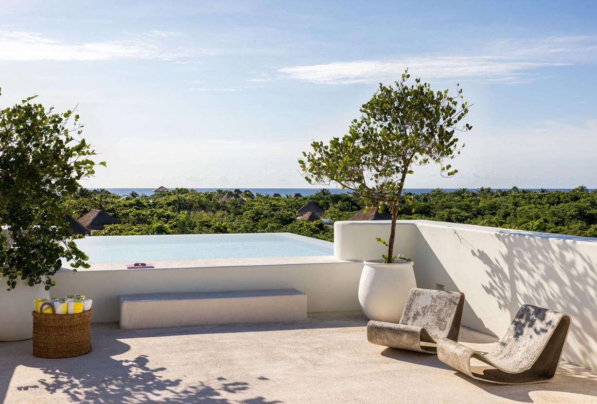 Xpu002 - Villa privée en bord de mer avec terrasses à Xpu-Ha