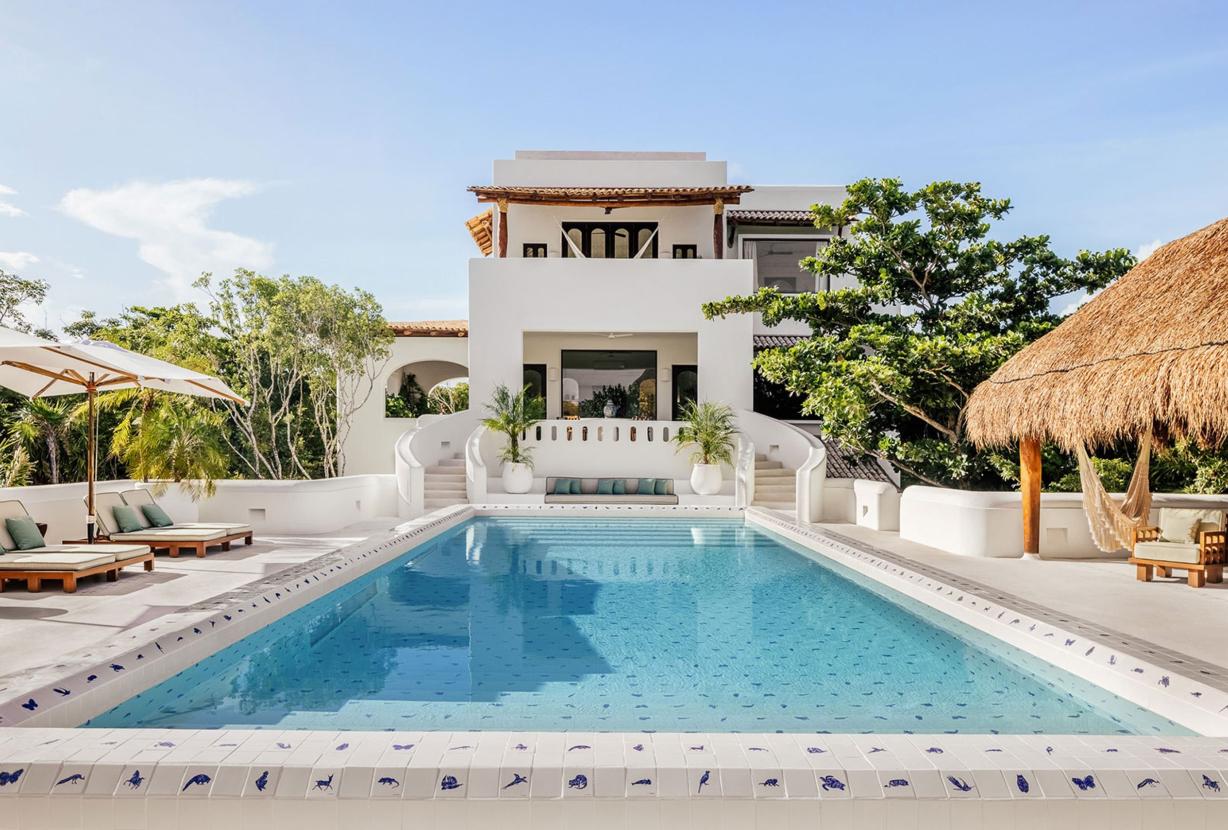 Xpu002 - Villa privée en bord de mer avec terrasses à Xpu-Ha