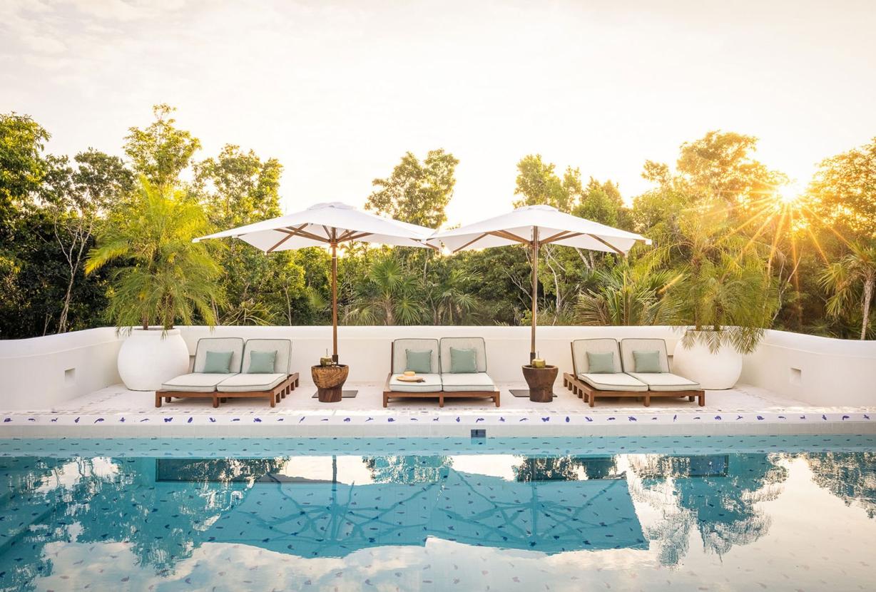 Xpu002 - Villa privée en bord de mer avec terrasses à Xpu-Ha