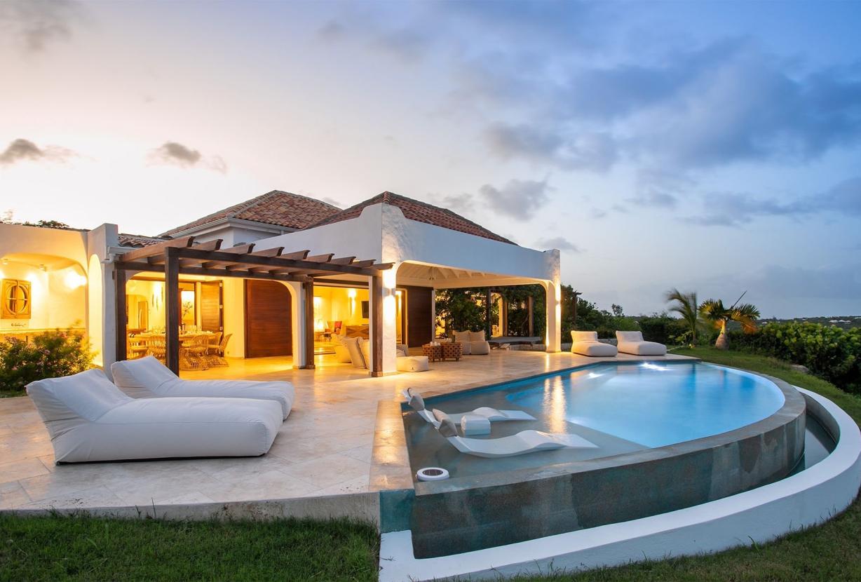 Sxm023 – Villa de style marocain avec vue sur Simpson Bay Lagoon