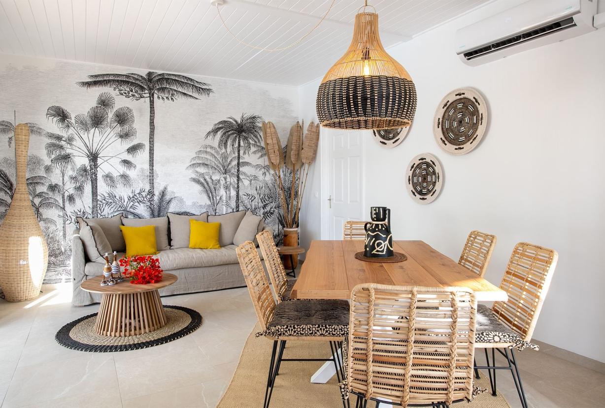 Sxm024 – Casa na colina com vista para o mar em Terres Basses