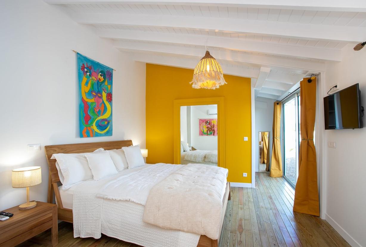 Sxm024 – Casa na colina com vista para o mar em Terres Basses