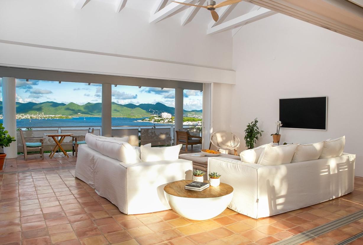 Sxm025 – Architectural home with lagoon views in Terres Basses