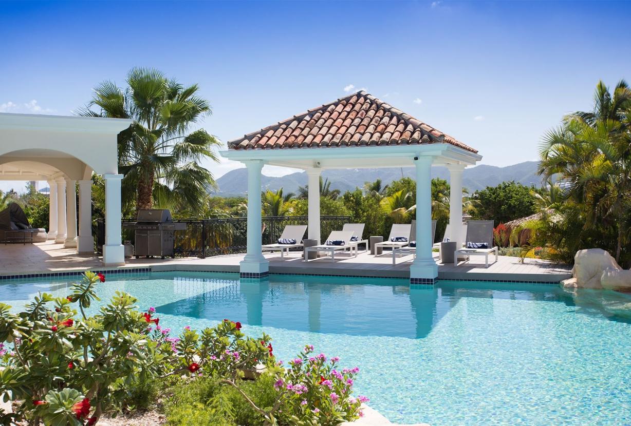 Sxm026 – Villa con playa privada en Terres Basses