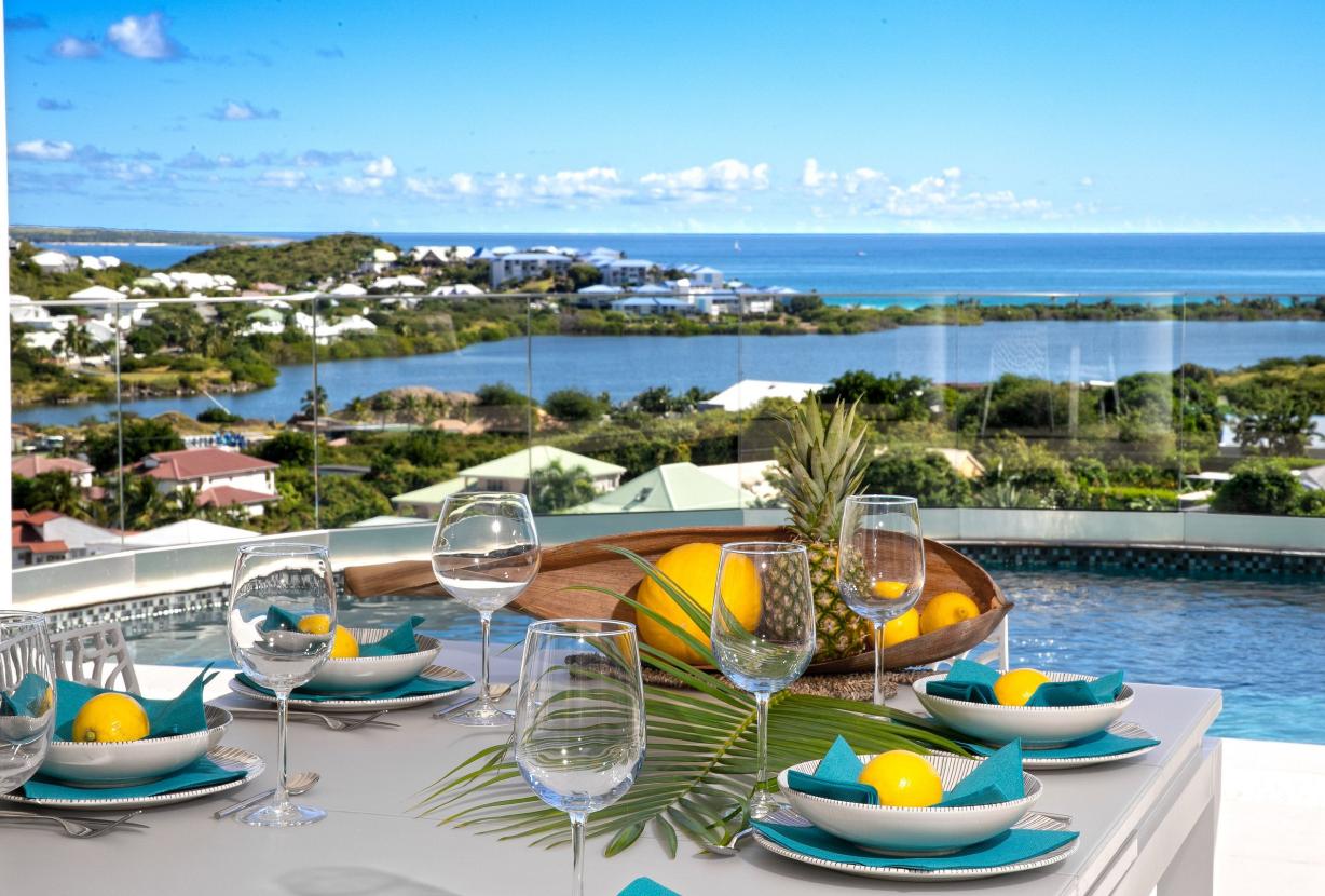 Sxm030 – Villa avec vue sur la mer et piscine à Mont Vernon