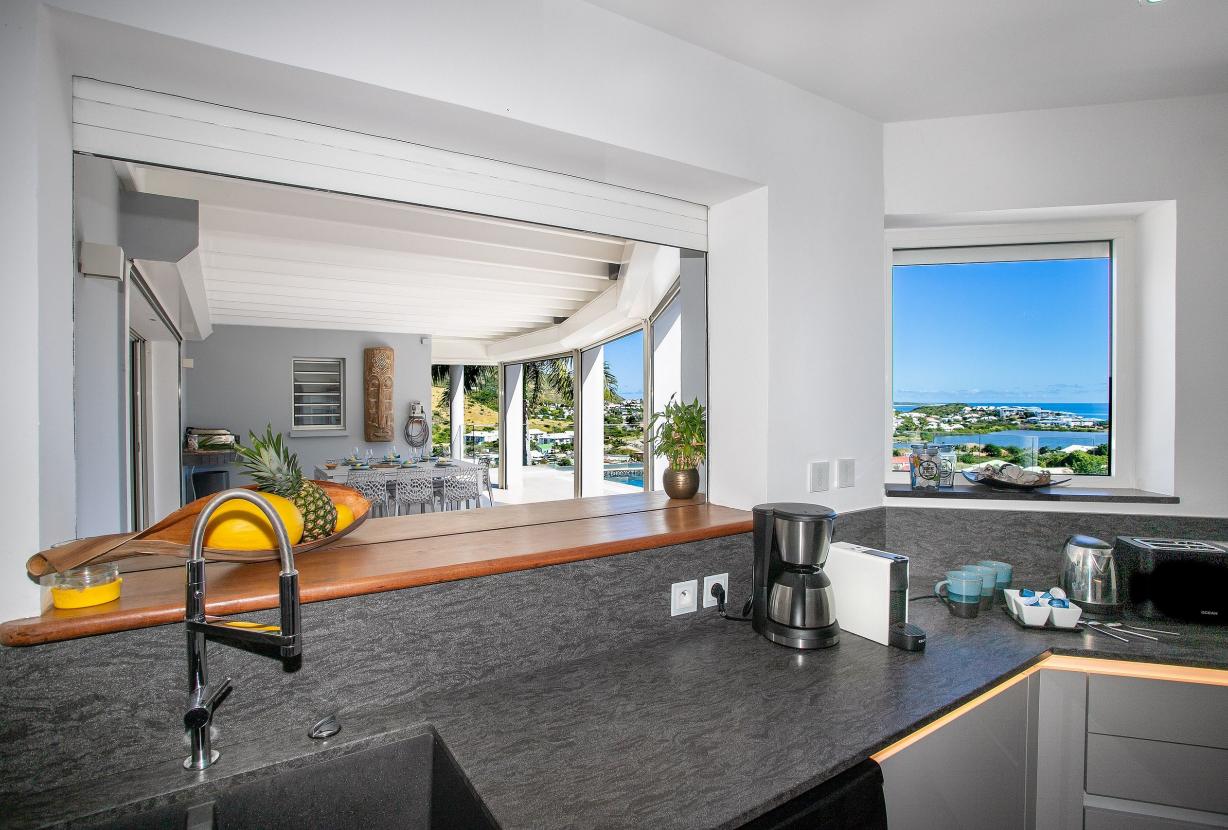 Sxm030 – Villa avec vue sur la mer et piscine à Mont Vernon